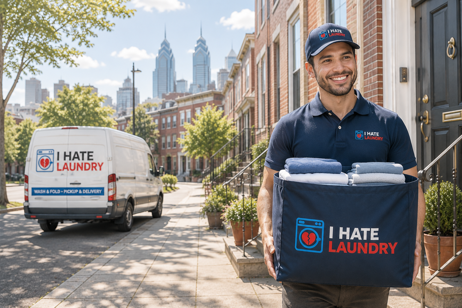 Laundry pickup and delivery service